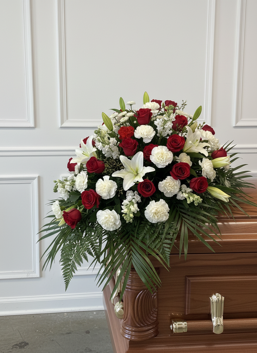 Garden of Rememberance Casket Spray